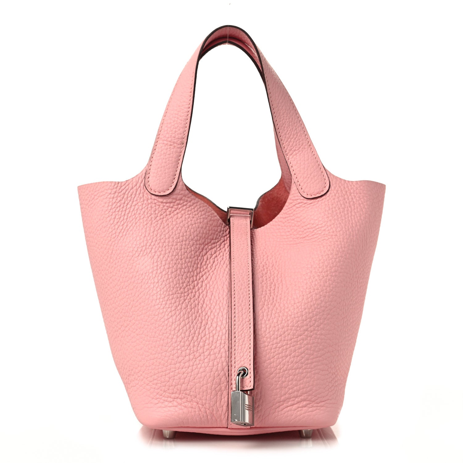 Hermes Taurillon Clemence Picotin Lock 18 PM Rose Sakura 1 of 8