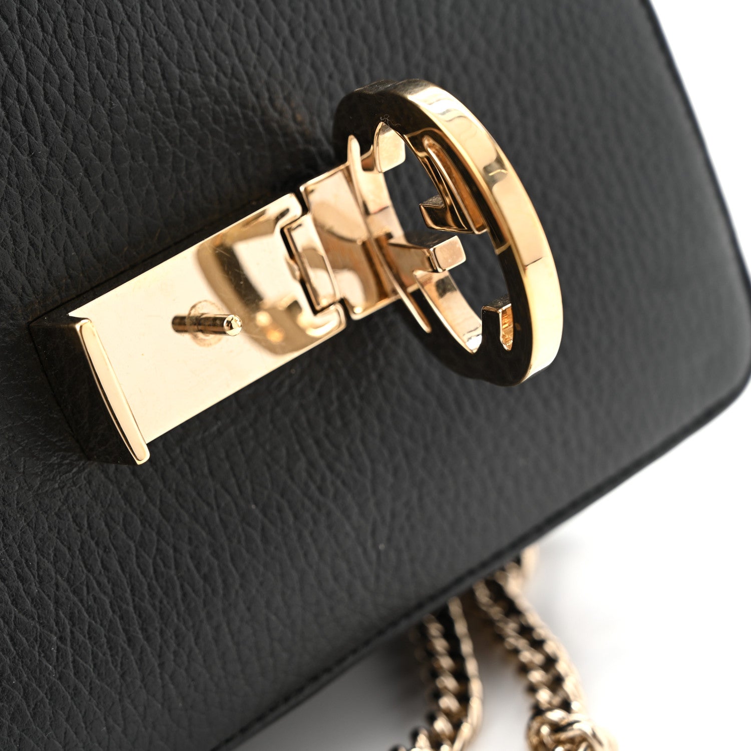 Gucci Dollar Calfskin Small Interlocking G Shoulder Bag Black 16 of 16