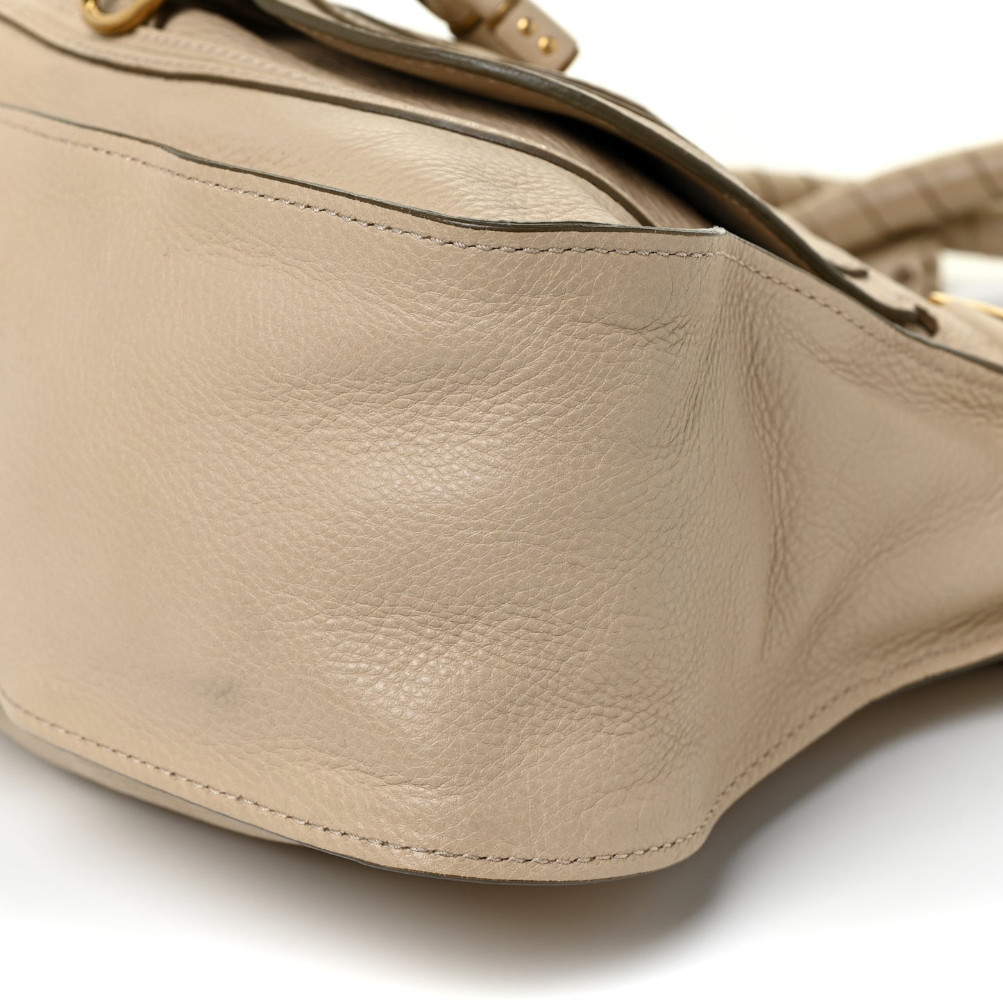 Calfskin Medium Marcie Satchel Angora Beige