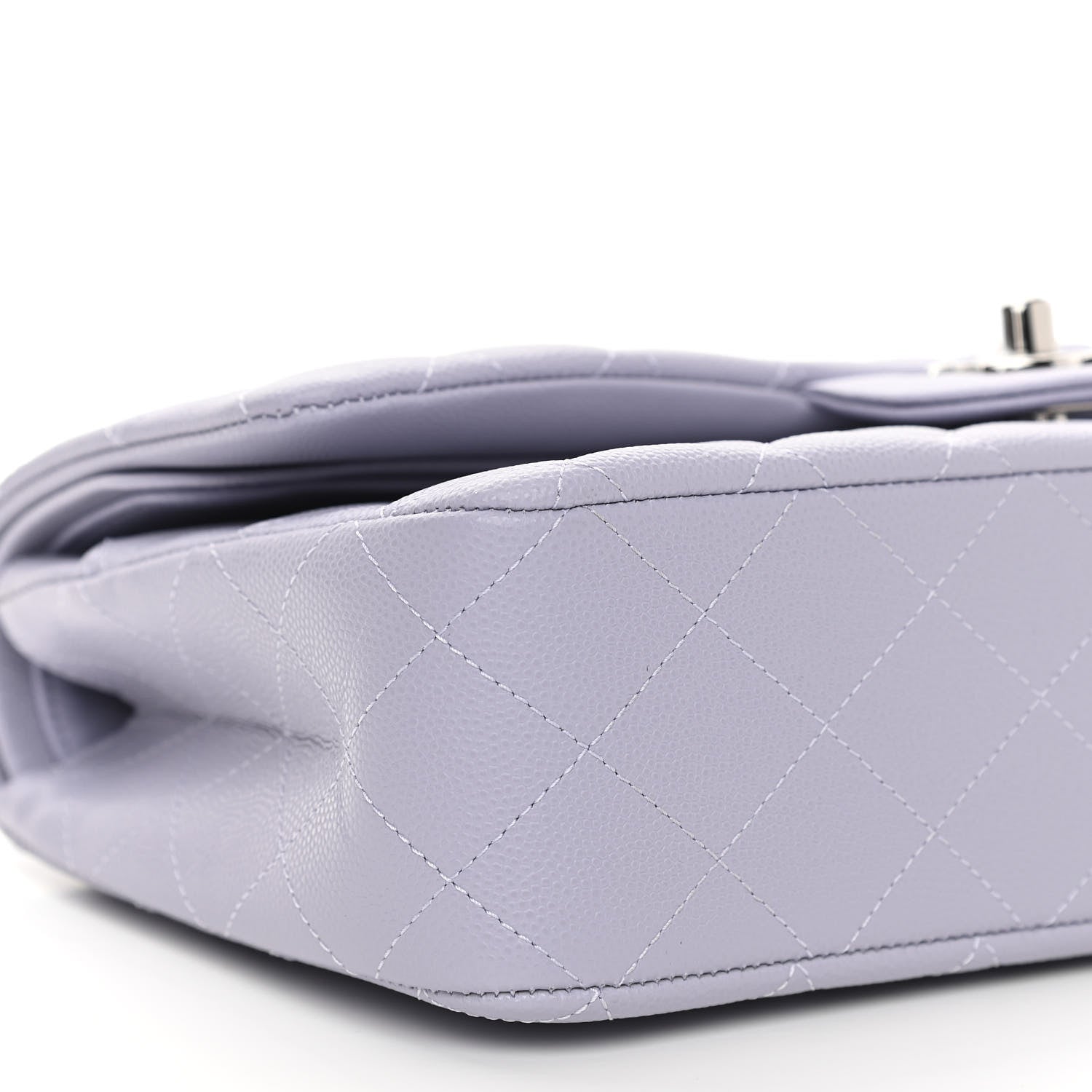 Chanel Caviar Quilted Medium Double Flap Light Purple 9 of 11