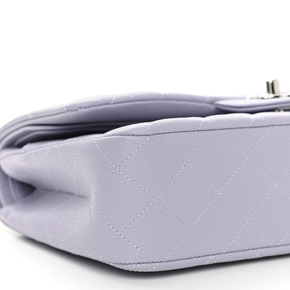 Chanel Caviar Quilted Medium Double Flap Light Purple 9 of 11