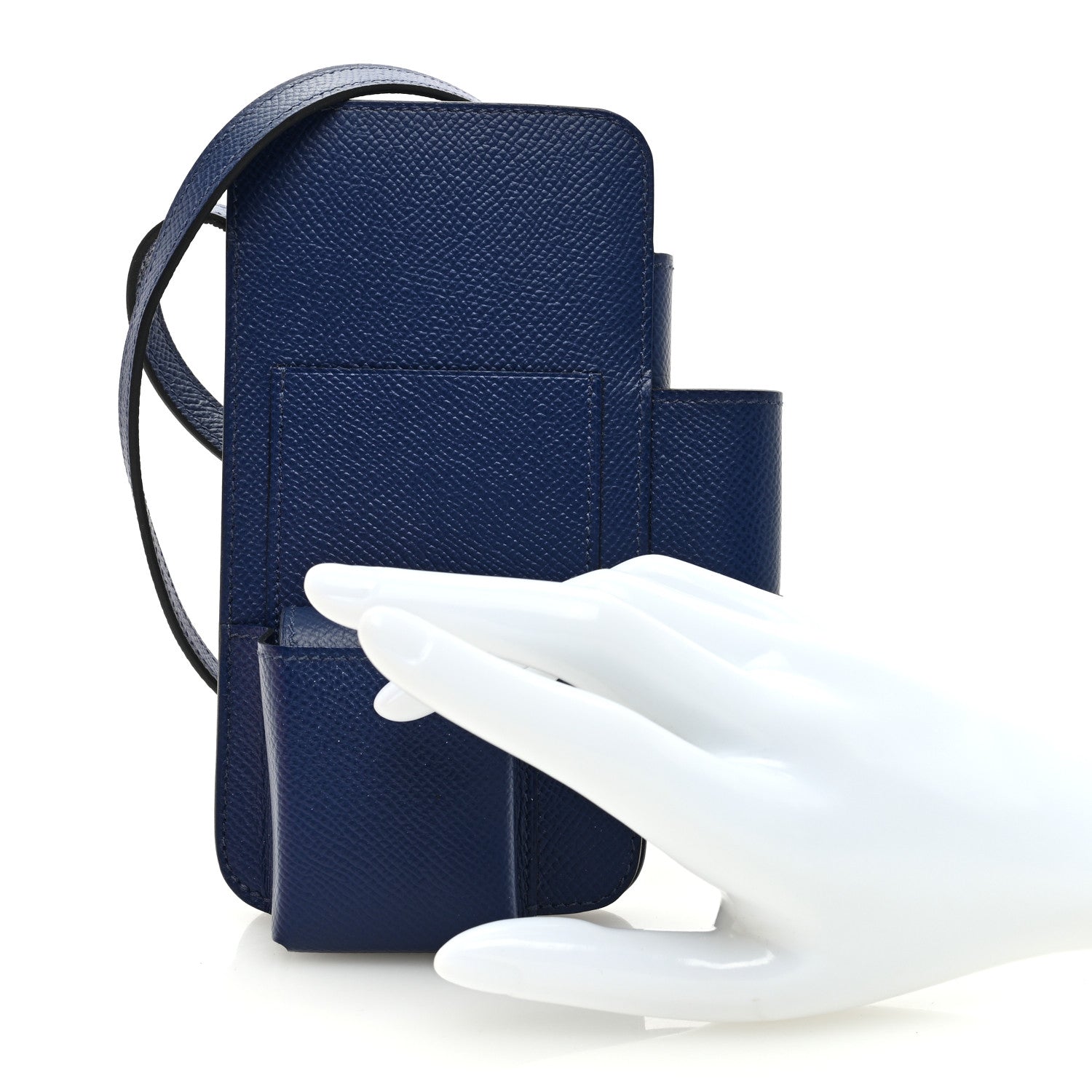 Hermes Epsom Hermesway Phone Case Bleu Saphir Bleu France Black 3 of 11