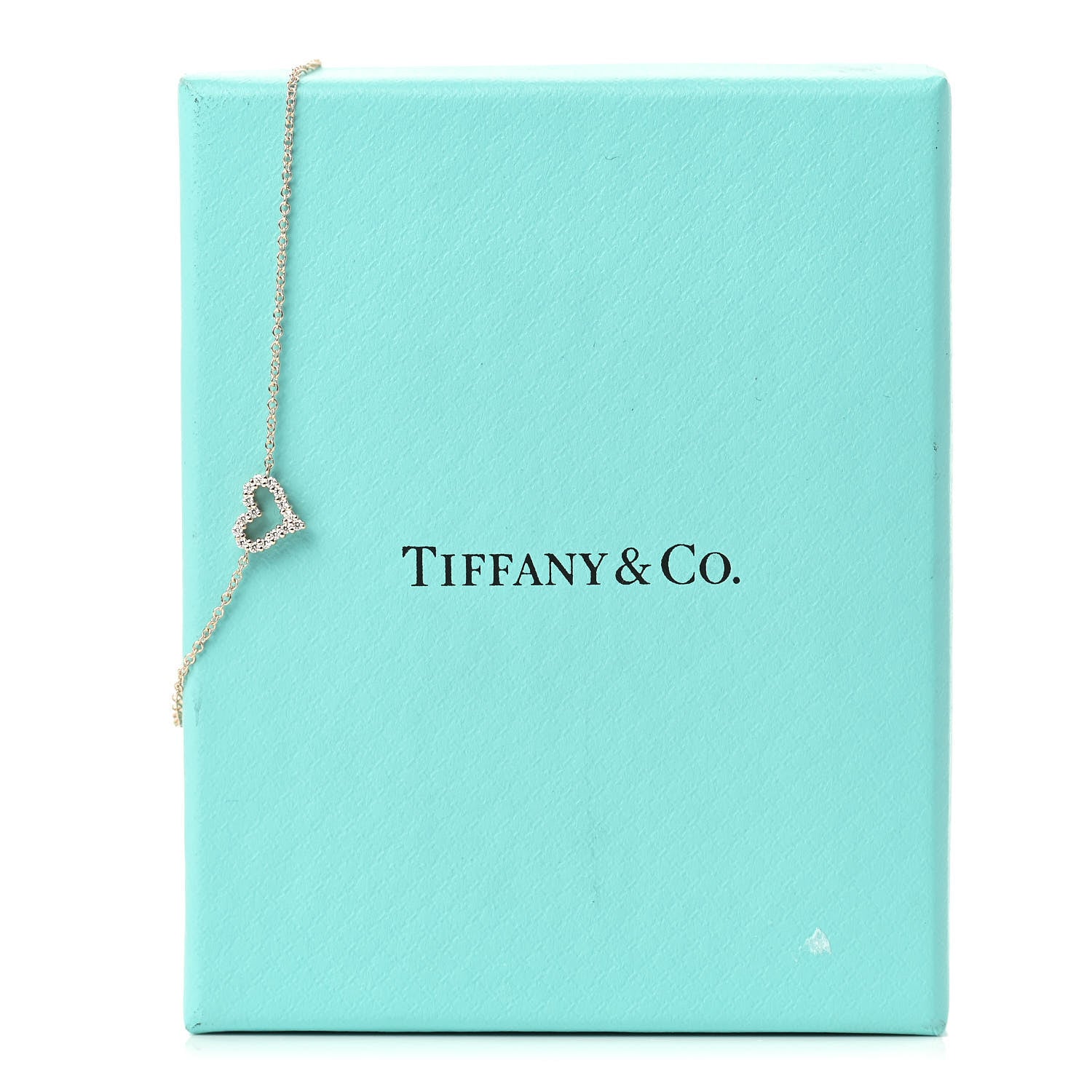 Tiffany 18K Rose Gold Diamond Heart Bracelet 6 of 6