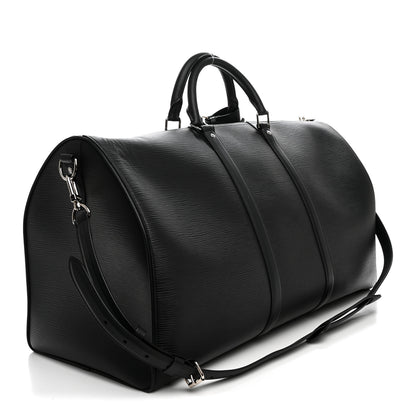 Louis Vuitton X SUPREME Epi Keepall Bandouliere 55 Black 2 of 10