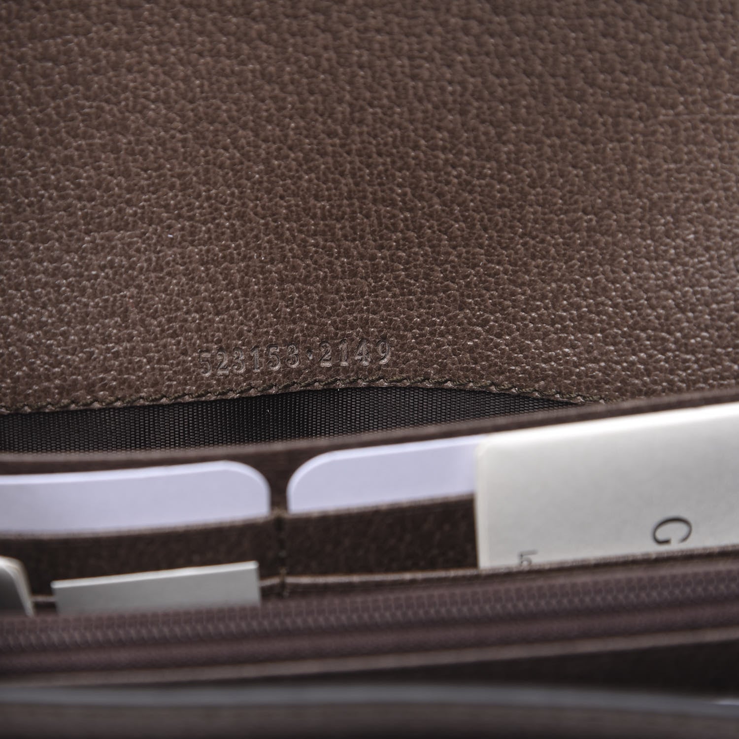 Gucci GG Supreme Monogram Web Ophidia Continental Wallet Brown 6 of 11