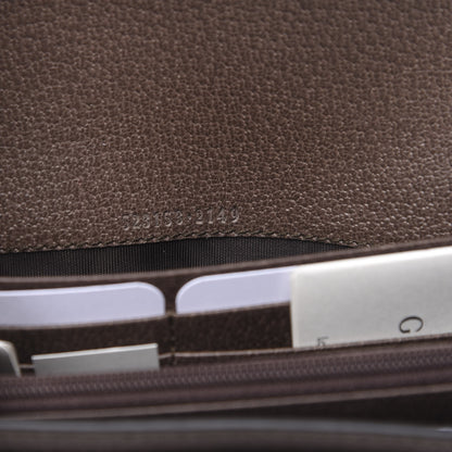 Gucci GG Supreme Monogram Web Ophidia Continental Wallet Brown 6 of 11