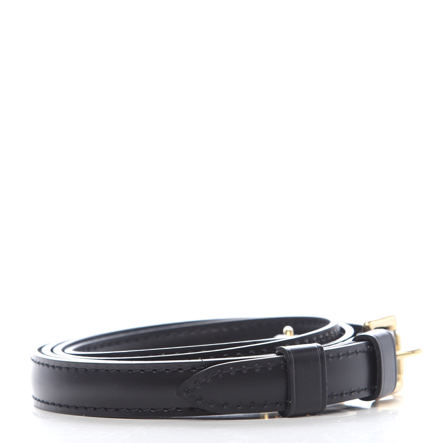 Louis Vuitton Calfskin 16mm Adjustable Shoulder Strap Black 2 of 2