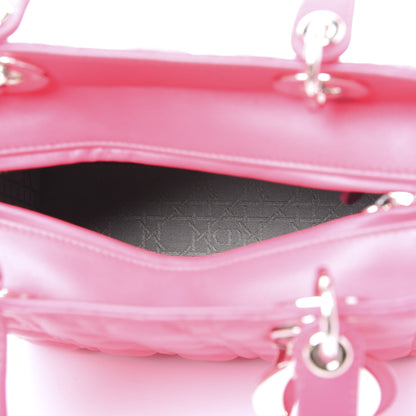 Christian Dior Lambskin Cannage Medium Lady Dior Fuchsia 4 of 9
