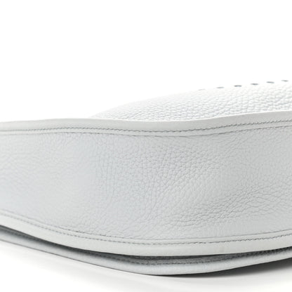 Hermes Taurillon Clemence Evelyne III PM Bleu Pale 8 of 9