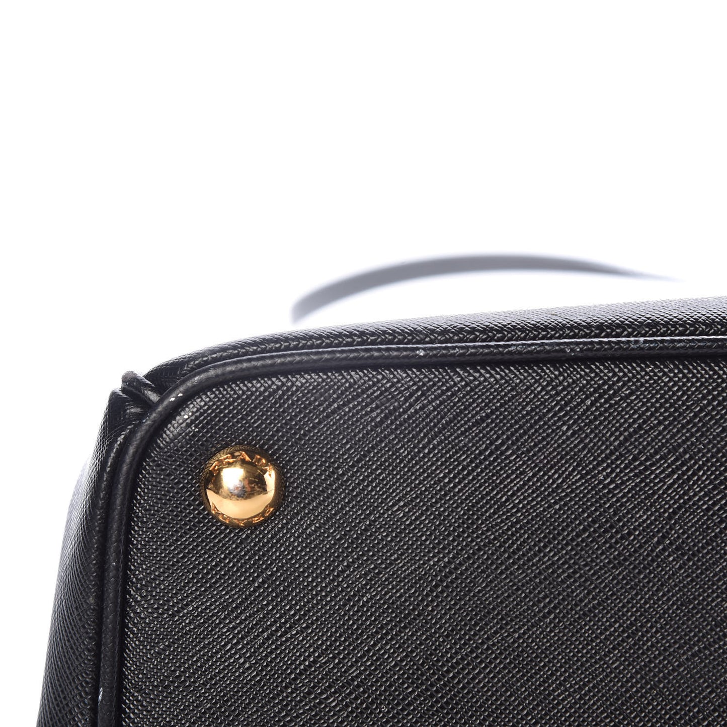 Saffiano Medium Galleria Double Zip Tote Black