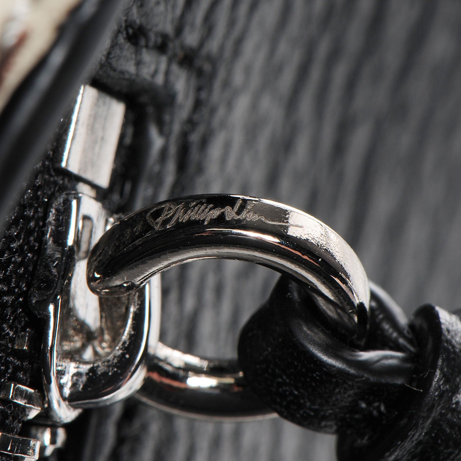 3.1 Phillip Lim 3.1 Pebbled Leather Elaphe Mini Pashli Satchel Natural Black 12 of 13