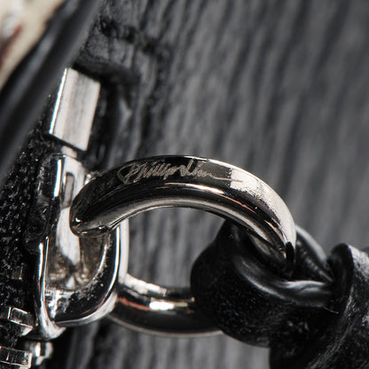 3.1 Phillip Lim 3.1 Pebbled Leather Elaphe Mini Pashli Satchel Natural Black 12 of 13
