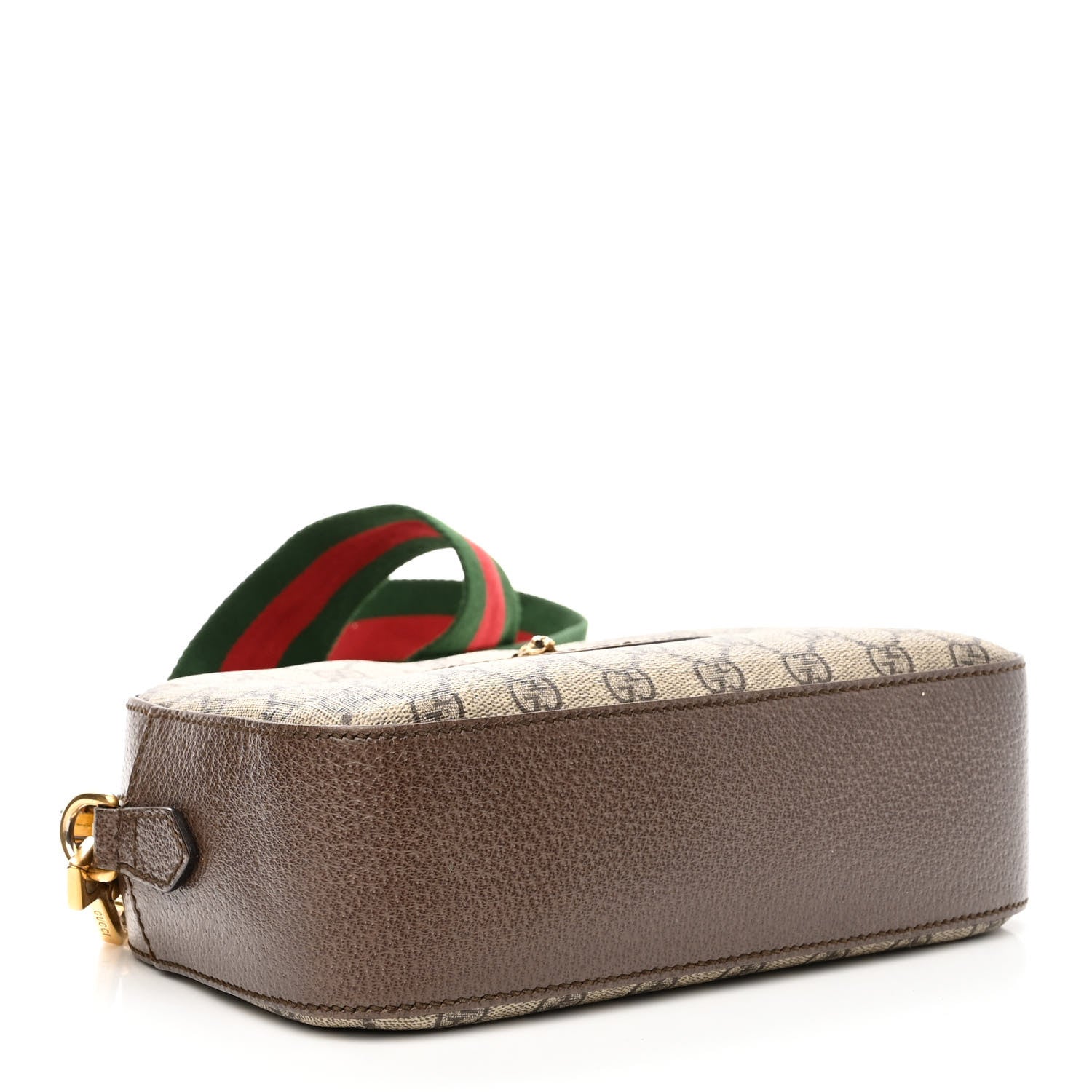 Gucci GG Supreme Monogram Web Neo Vintage Shoulder Bag Beige New Acero Crop 4 of 11