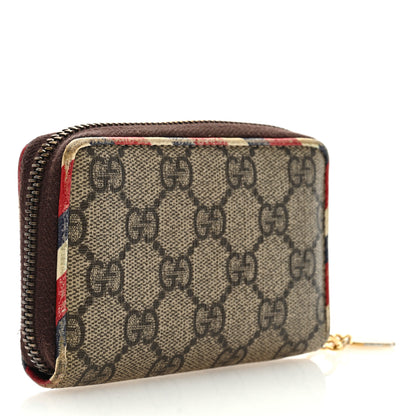 Gucci GG Supreme Monogram Night Courrier Embroidered Zip Around Card Case 3 of 6