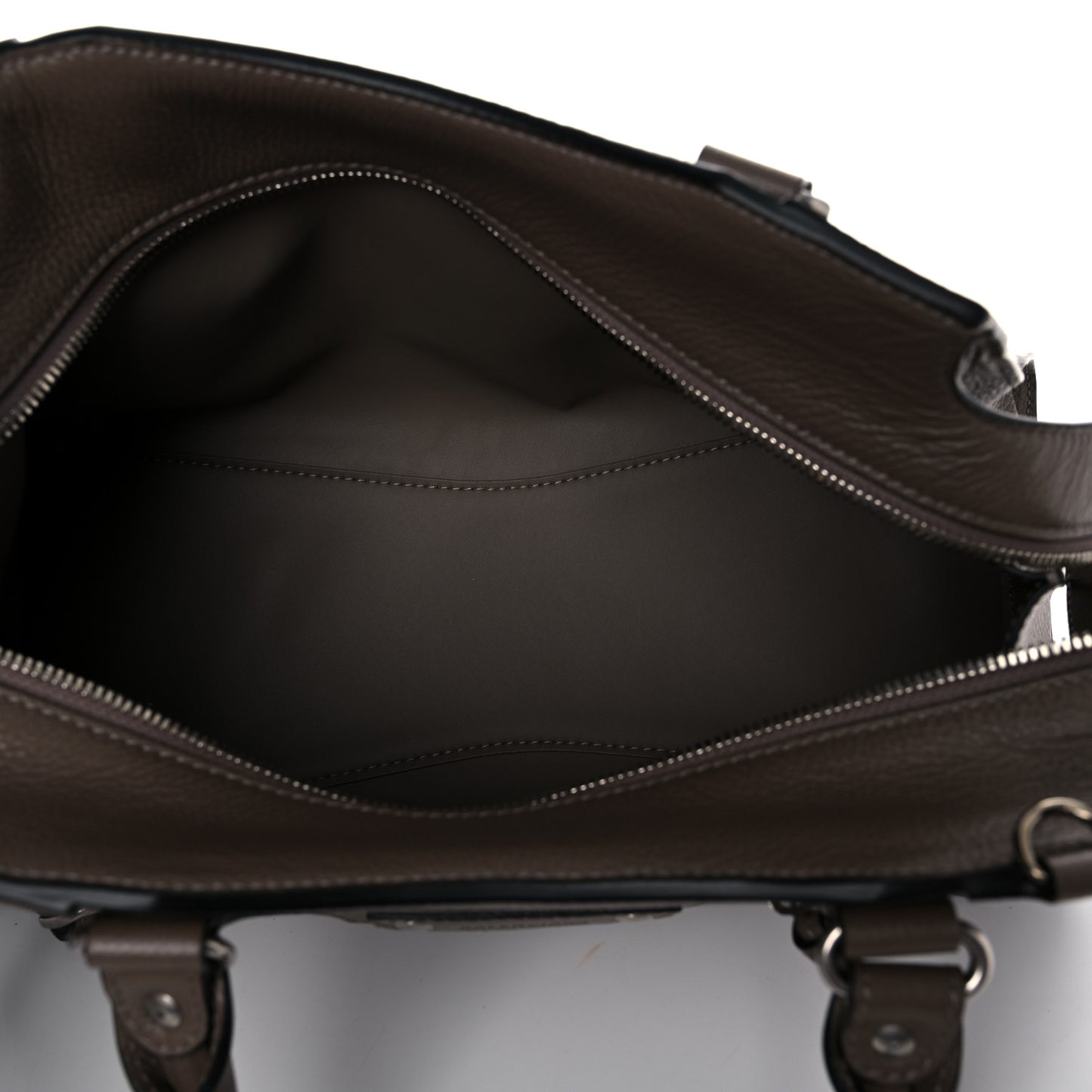 Grained Calfskin Neo Classic Silver Hardware S City Mink Gray
