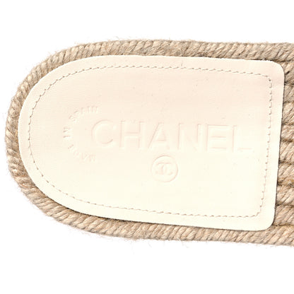Chanel Tweed Grosgrain CC Mule Slide 40 Pink Black 7 of 10