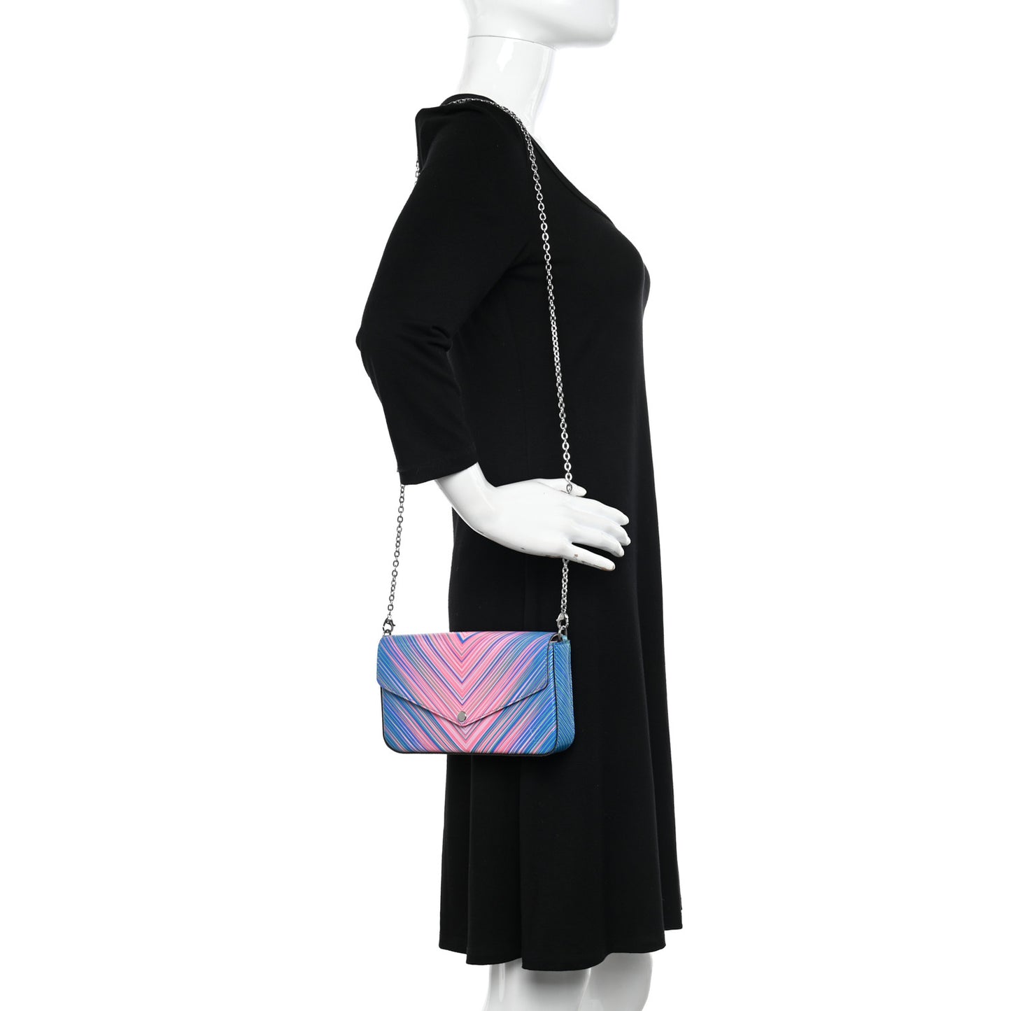 Epi Tropical Pochette Felicie Blue Rose
