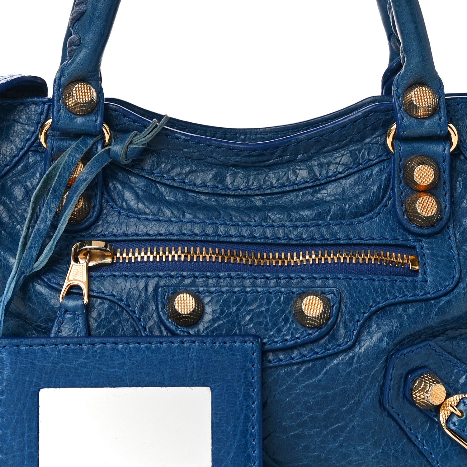 Balenciaga Agneau Giant 12 Gold Hardware Mini City Bleu Lazuli 8 of 10