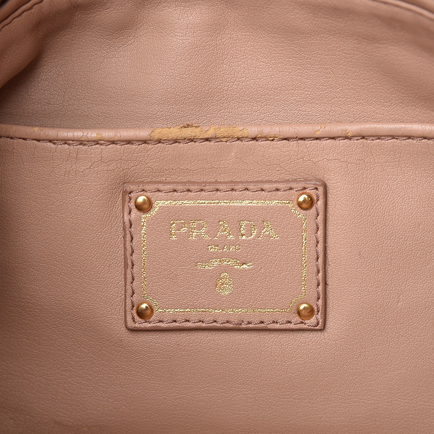 Prada Nappa Gaufre Clutch Visone 6 of 10