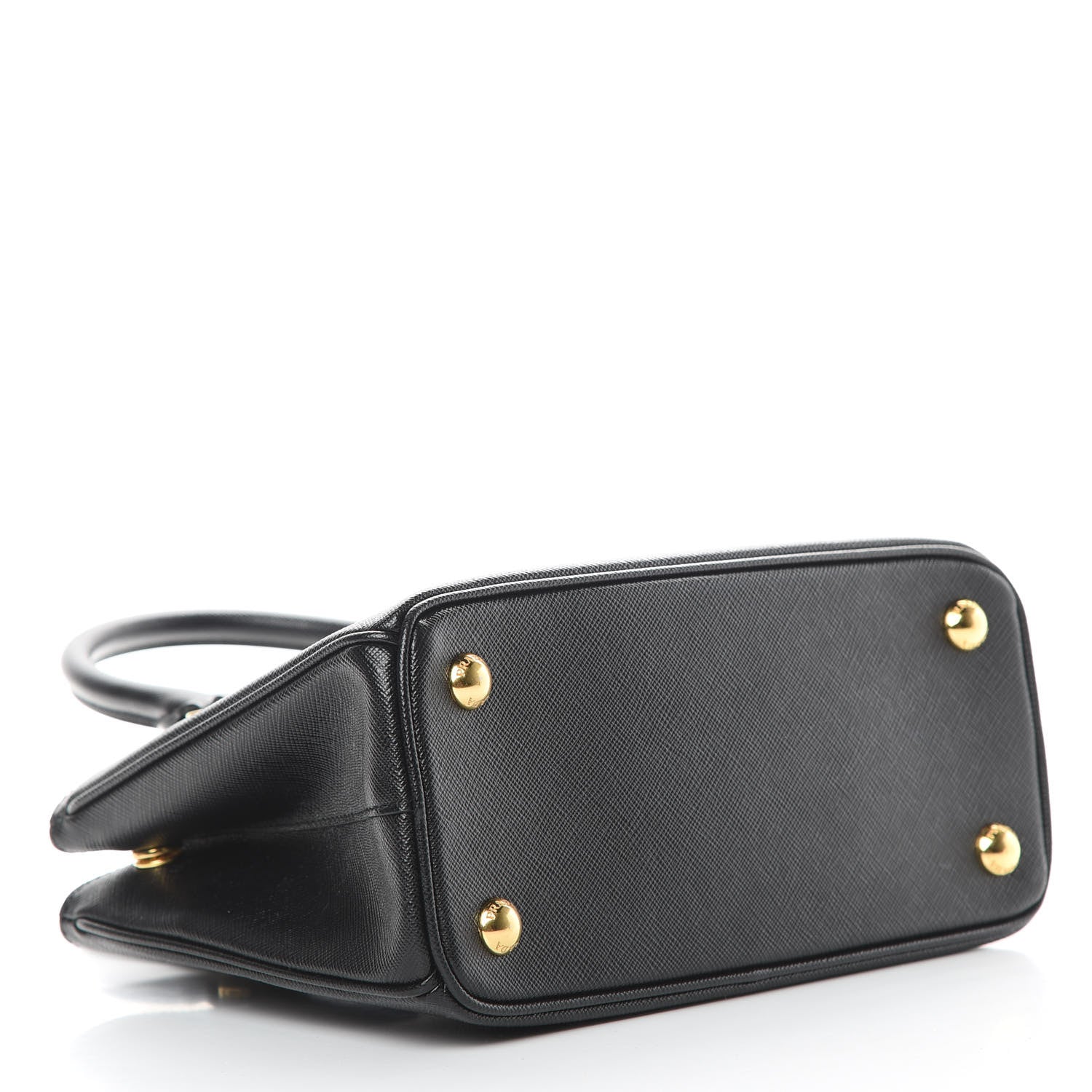 Prada Saffiano Lux Micro Galleria Shoulder Bag Black 4 of 10