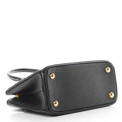Prada Saffiano Lux Micro Galleria Shoulder Bag Black 4 of 10