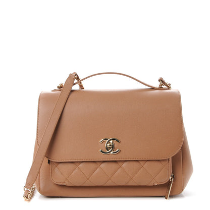 Chanel Caviar Quilted Large Business Affinity Flap Camel 1 of 8