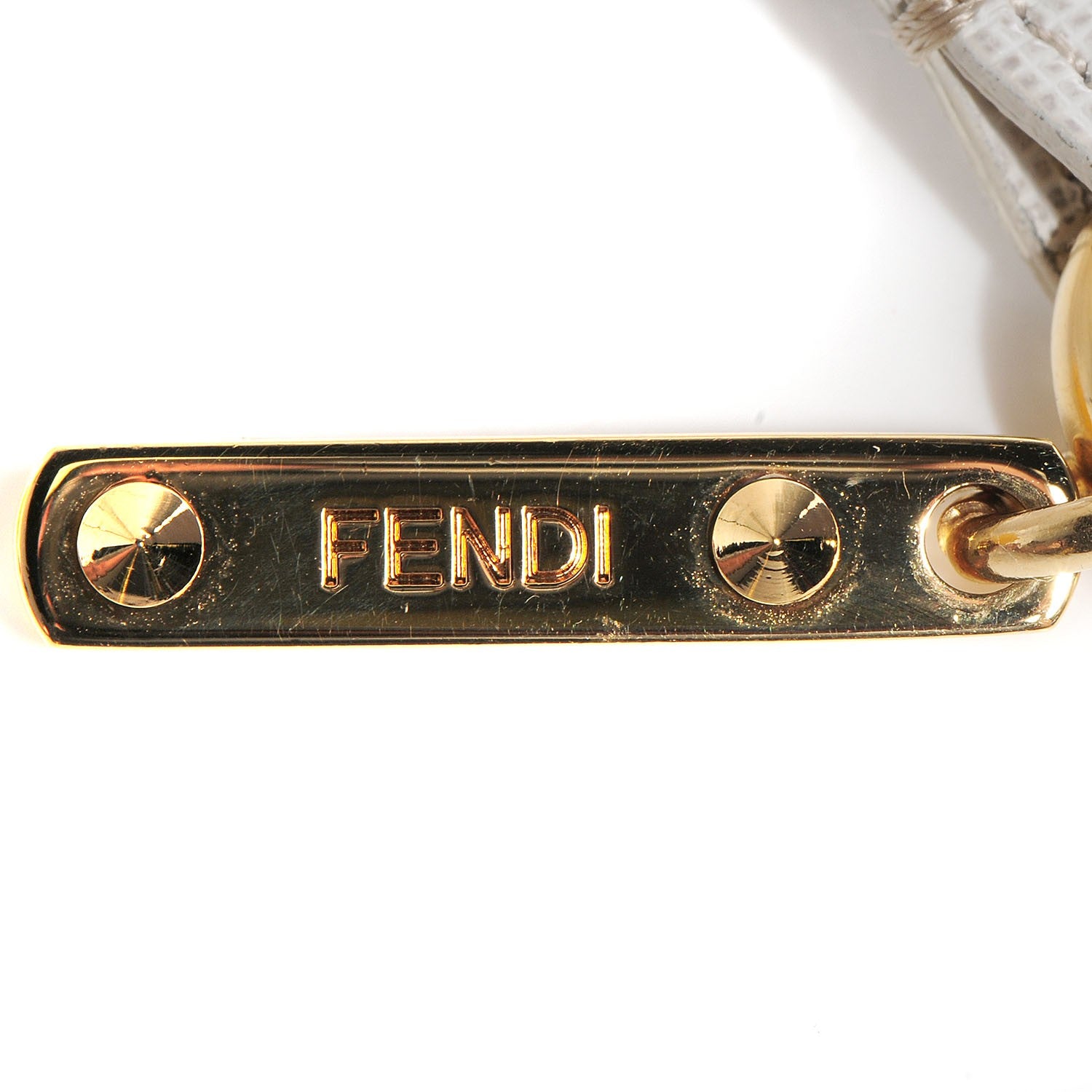 Fendi Fox Fur Pom Pom Bag Charm White 4 of 5