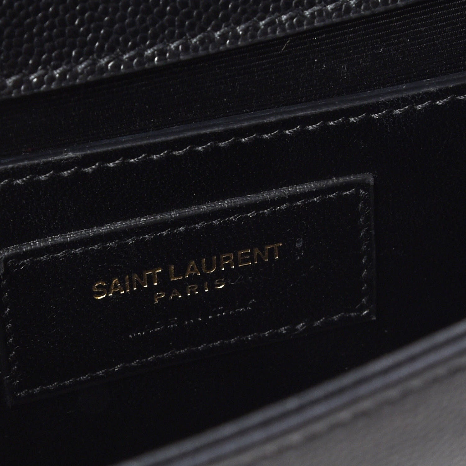 Saint Laurent Grain De Poudre Classic Monogram Kate Clutch Black 8 of 8