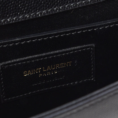 Saint Laurent Grain De Poudre Classic Monogram Kate Clutch Black 8 of 8