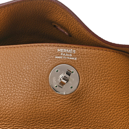 Hermes Taurillon Clemence Lindy 45 Tabac Camel 6 of 8