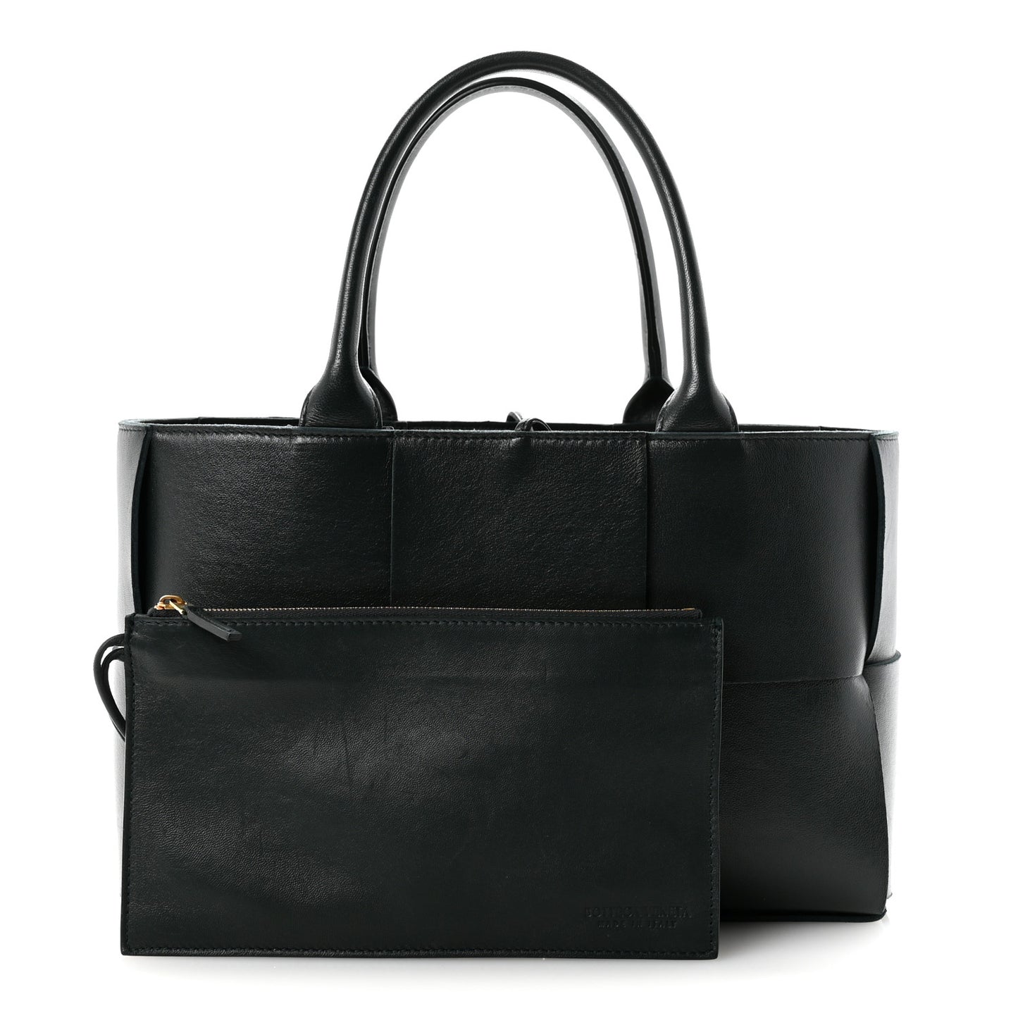 Nappa Maxi Intrecciato Small Arco Tote Inkwell