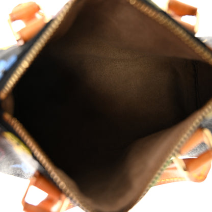Louis Vuitton Monogram Multicolor Mini Sac HL Speedy Black 5 of 10