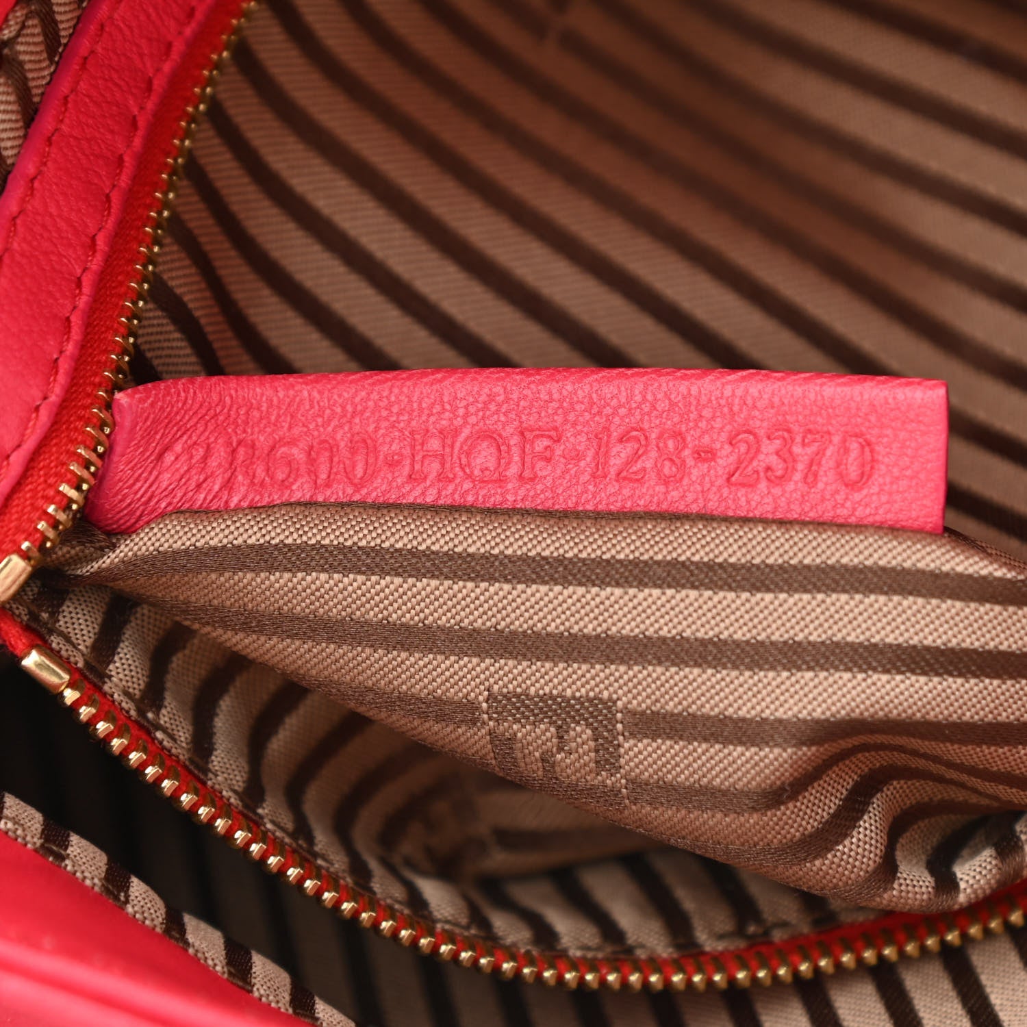 Fendi Vitello Enamel Baguette Pink 7 of 12