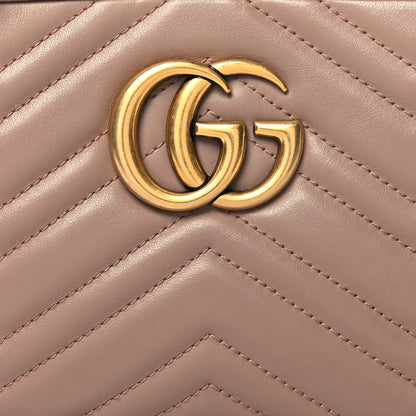 Gucci Calfskin Matelasse Small GG Marmont Chain Shoulder Bag Porcelain Rose 8 of 11