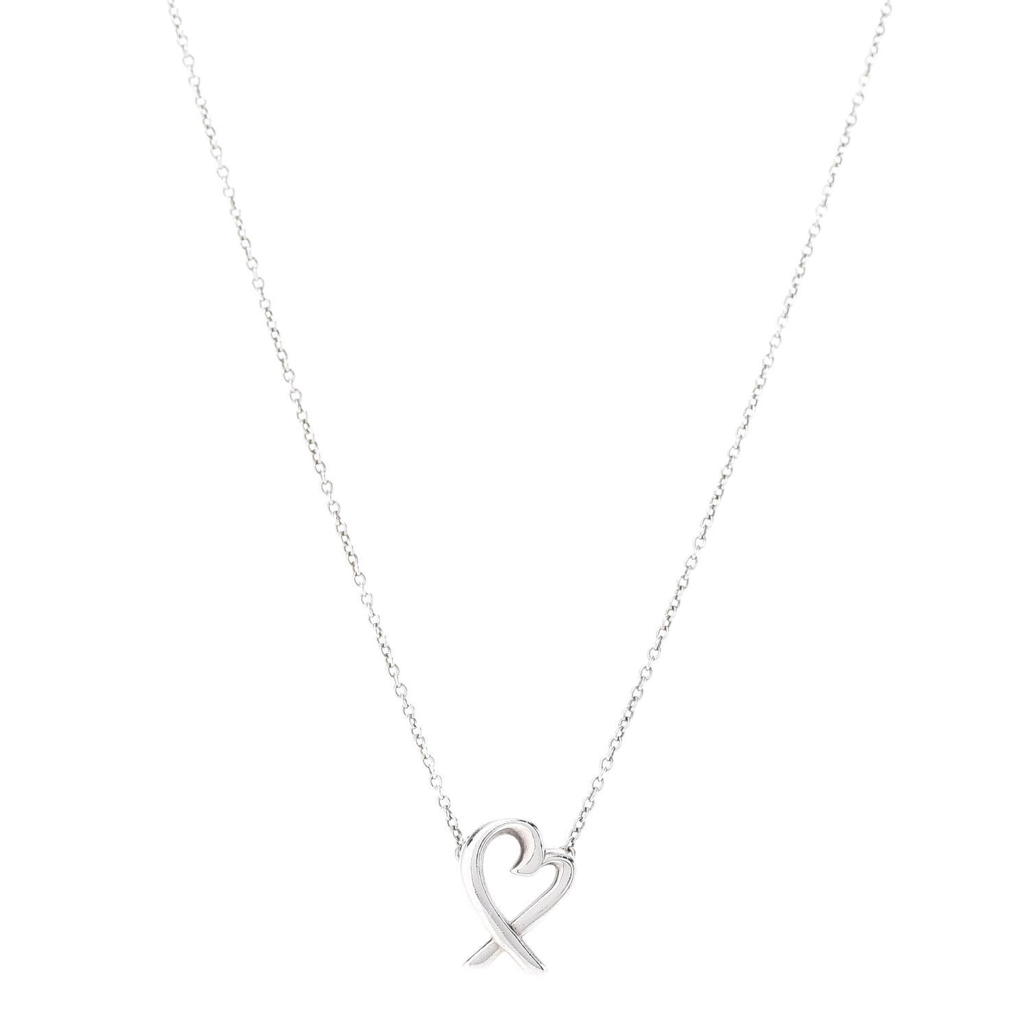 Sterling Silver Mini Paloma Picasso Loving Heart Pendant Necklace