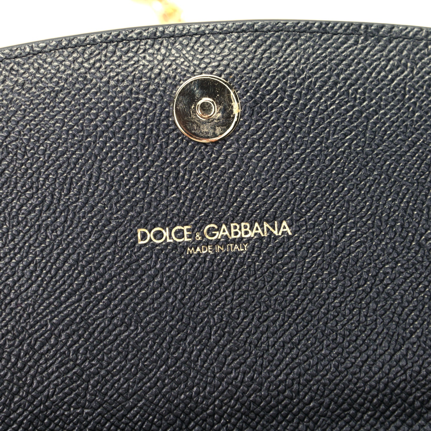 Dolce & Gabbana Dauphine Crystal Wallet On Chain Black 5 of 5