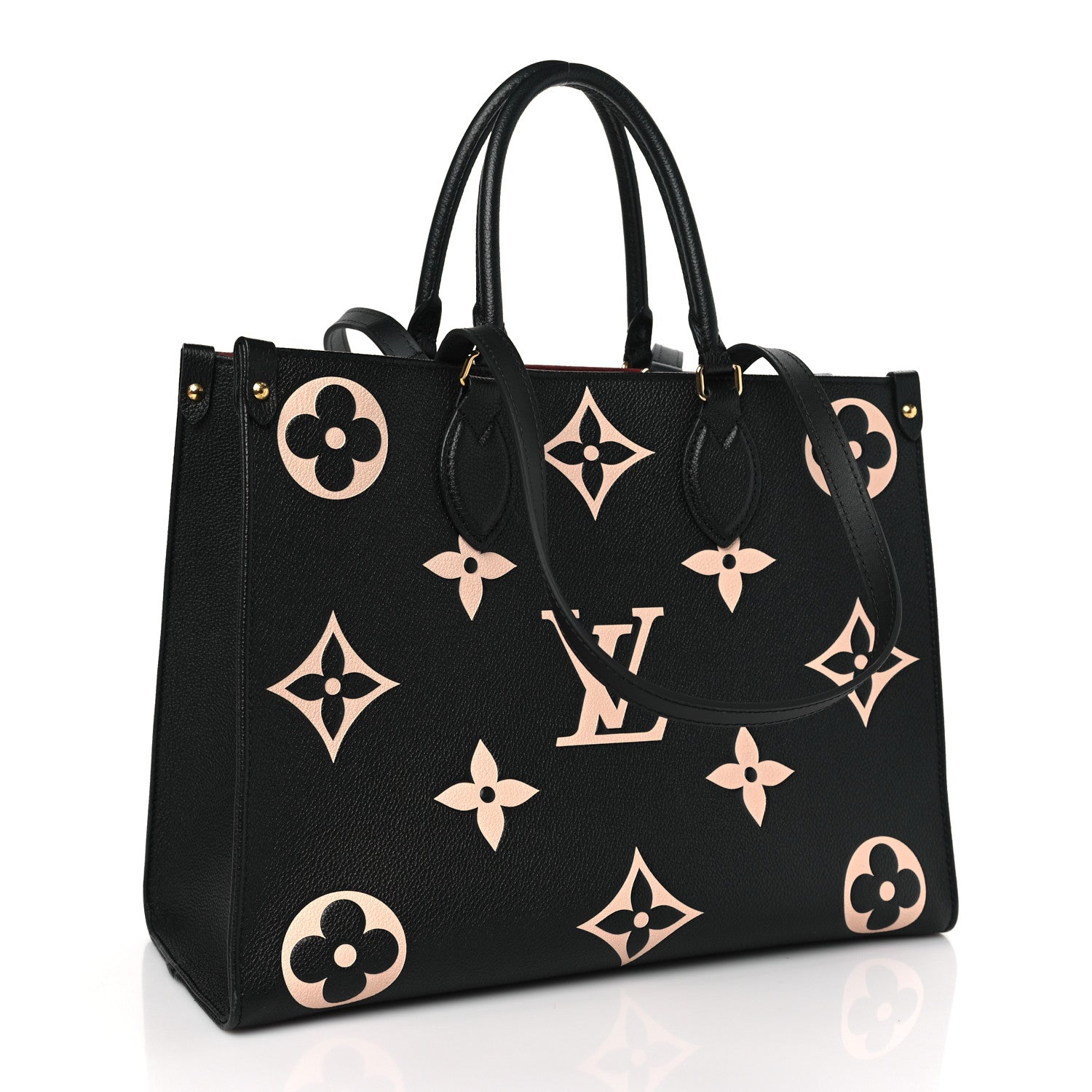Louis Vuitton Empreinte Monogram Giant Onthego MM Black Beige 3 of 9