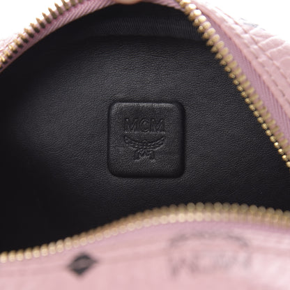 MCM Visetos Small Side Stud Stark Backpack Pink 6 of 16
