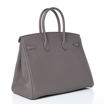 Hermes Togo Birkin 35 Etain 3 of 44