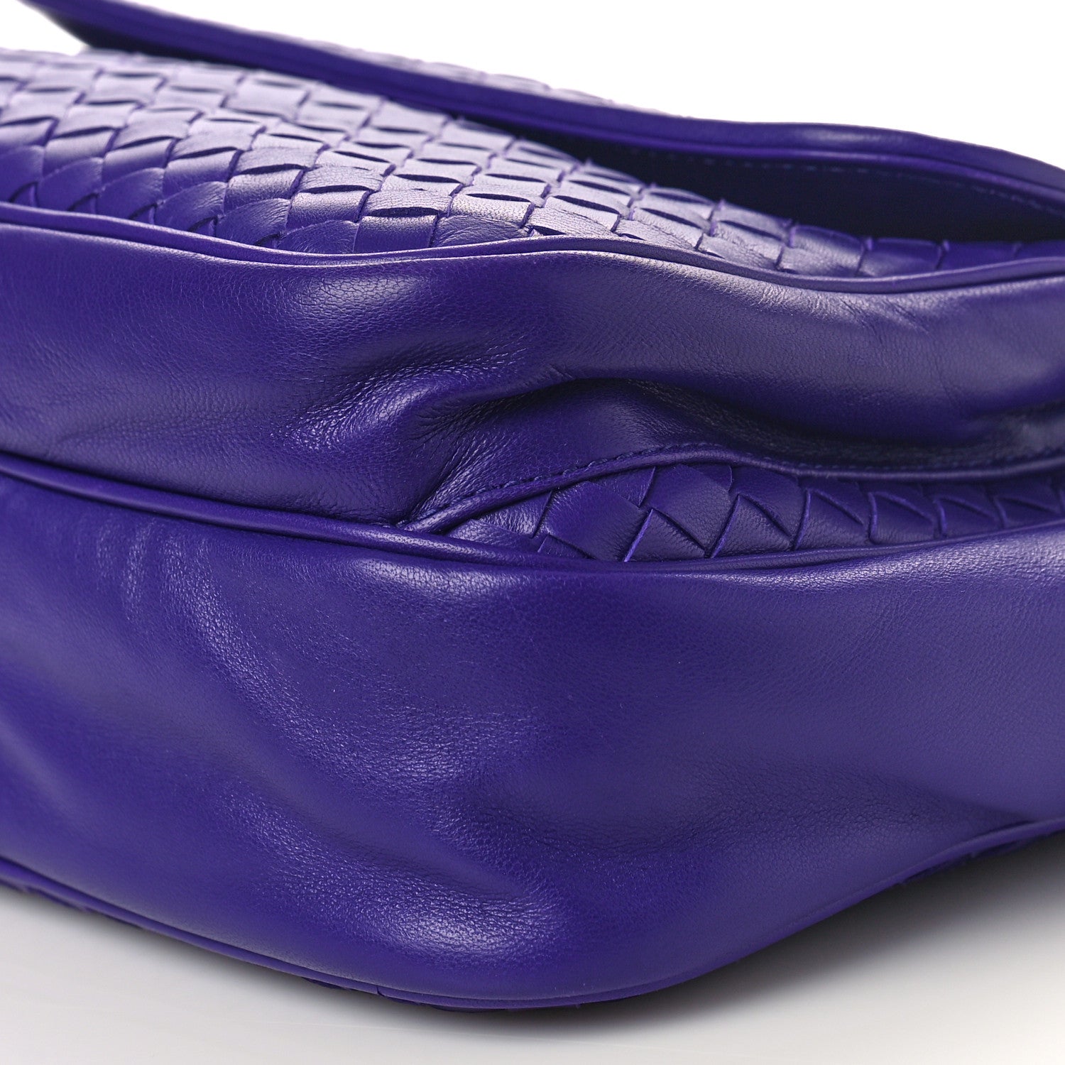 Bottega Veneta Nappa Intrecciato Messenger Bag Purple 8 of 8