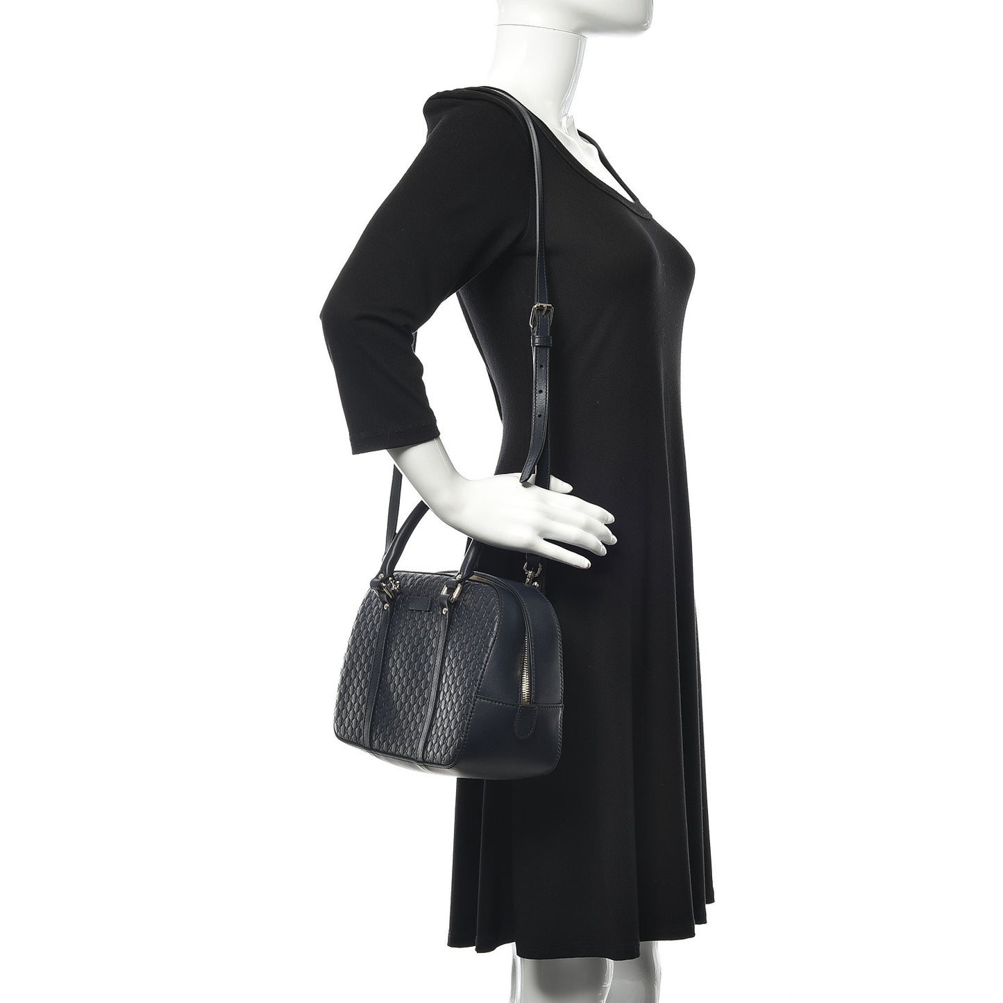 Microguccissima Medium Crossbody Bag Blue