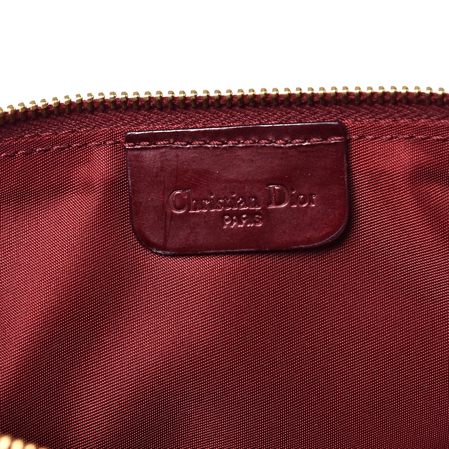 Patent Monogram Mini Saddle Pochette Red