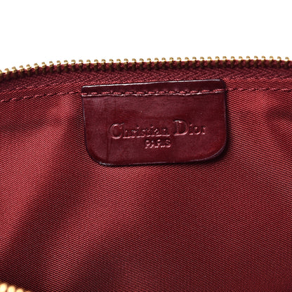 Christian Dior Patent Monogram Mini Saddle Pochette Red 5 of 8
