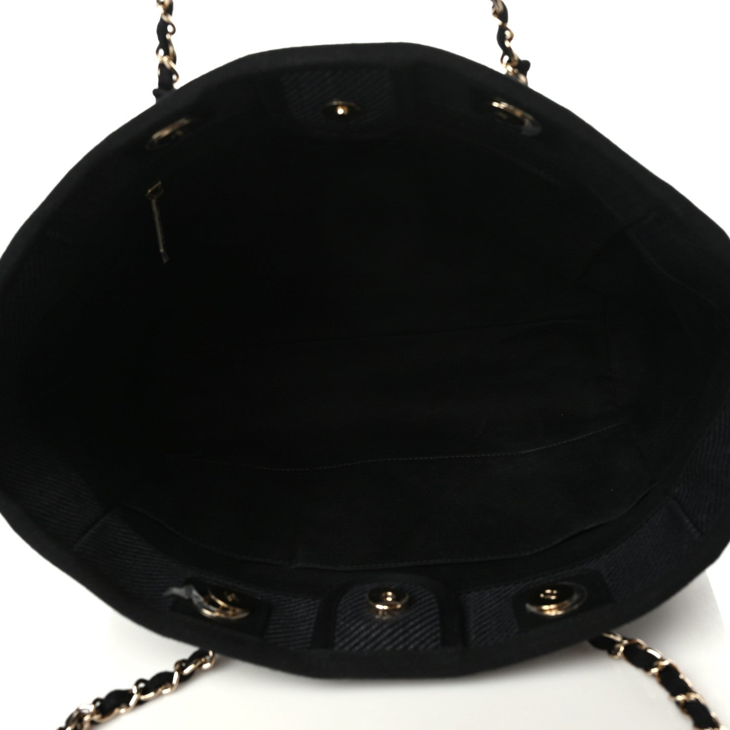 Chanel Mixed Fibers Small Deauville Tote Black 4 of 9