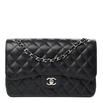 Chanel Caviar Quilted Jumbo Double Flap Black 1 of 9