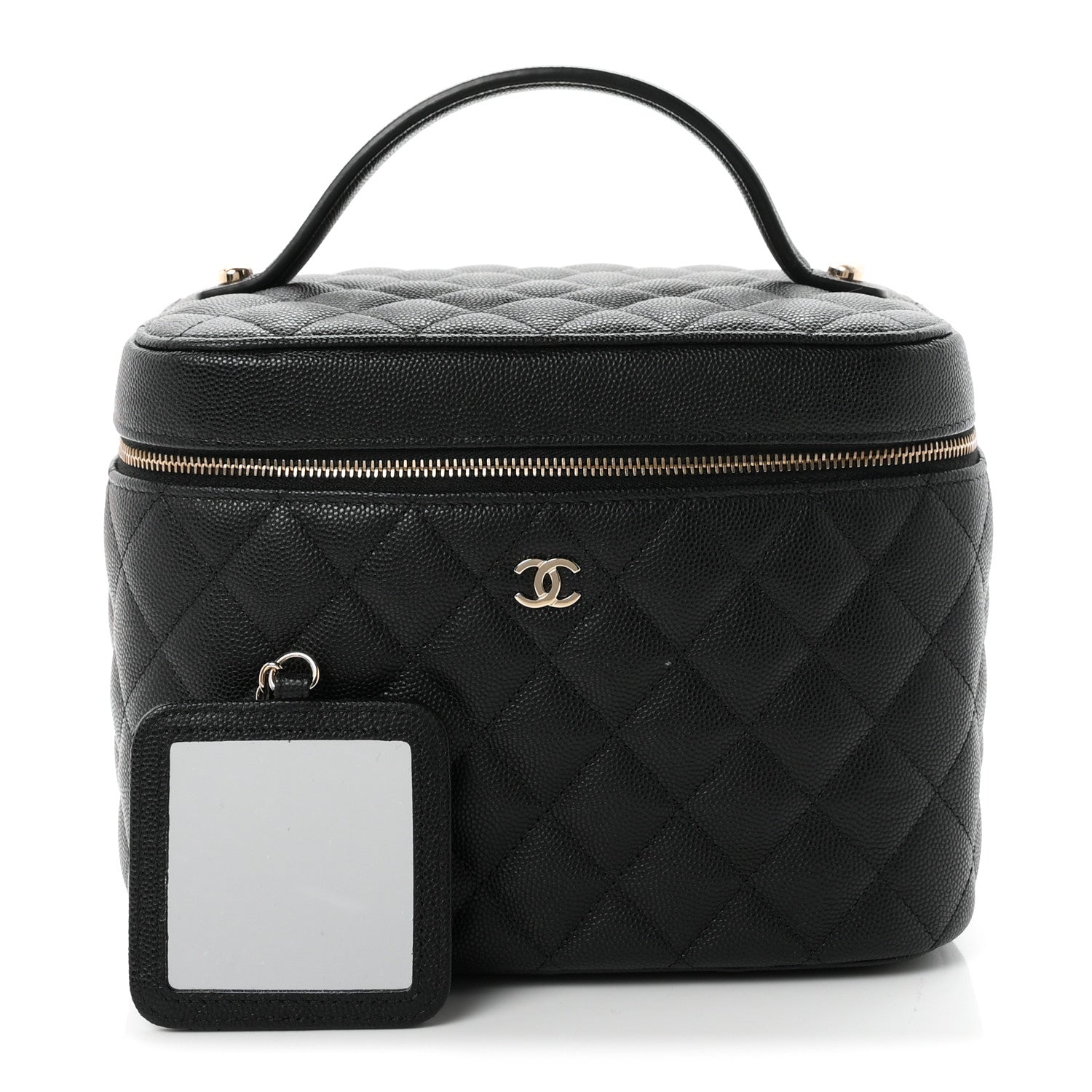Chanel Caviar Quilted Large Vanity Pouch Black 2 of 8