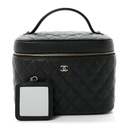 Chanel Caviar Quilted Large Vanity Pouch Black 2 of 8