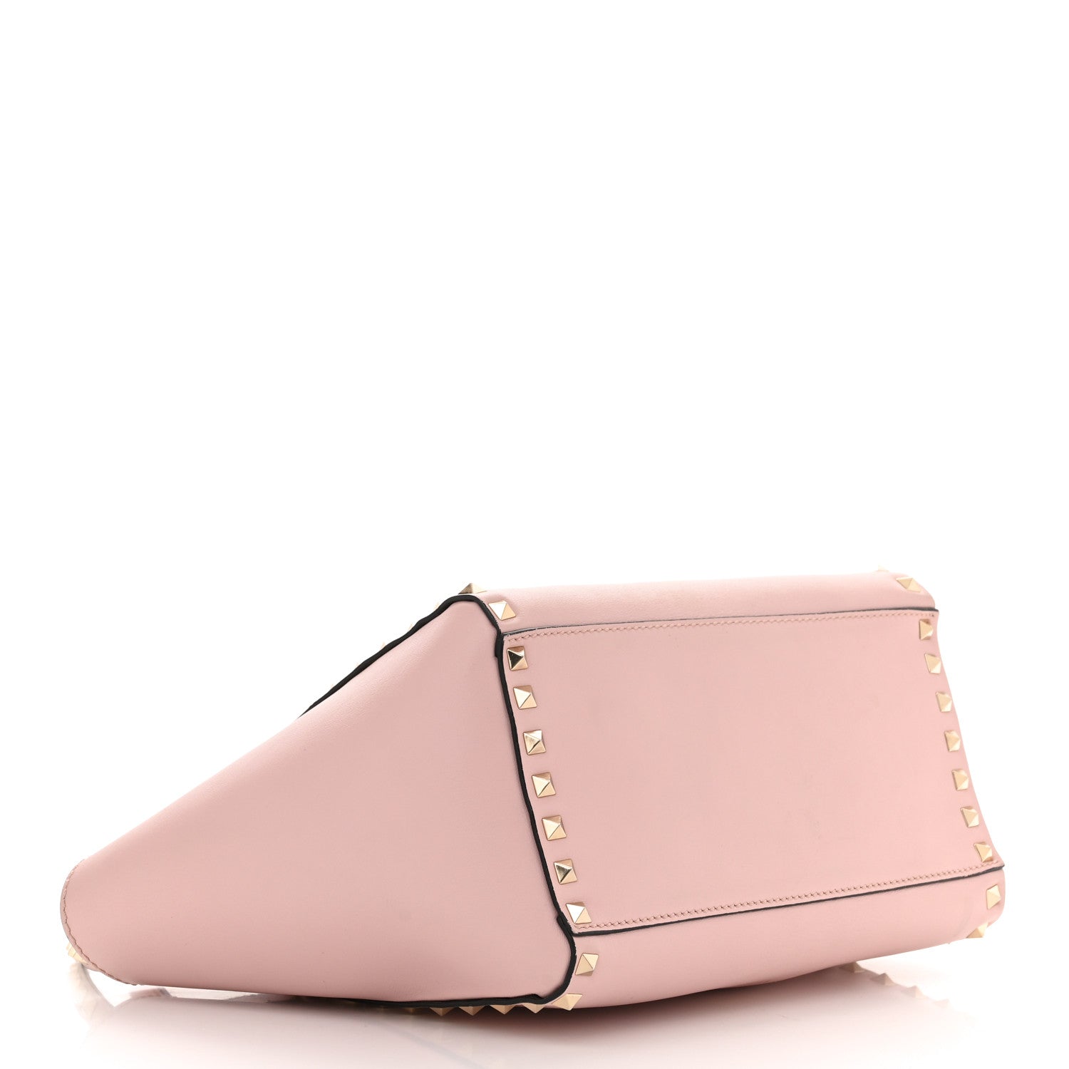 Valentino Garavani Vitello Small Rockstud Double Handle Tote Water Rose 4 of 12