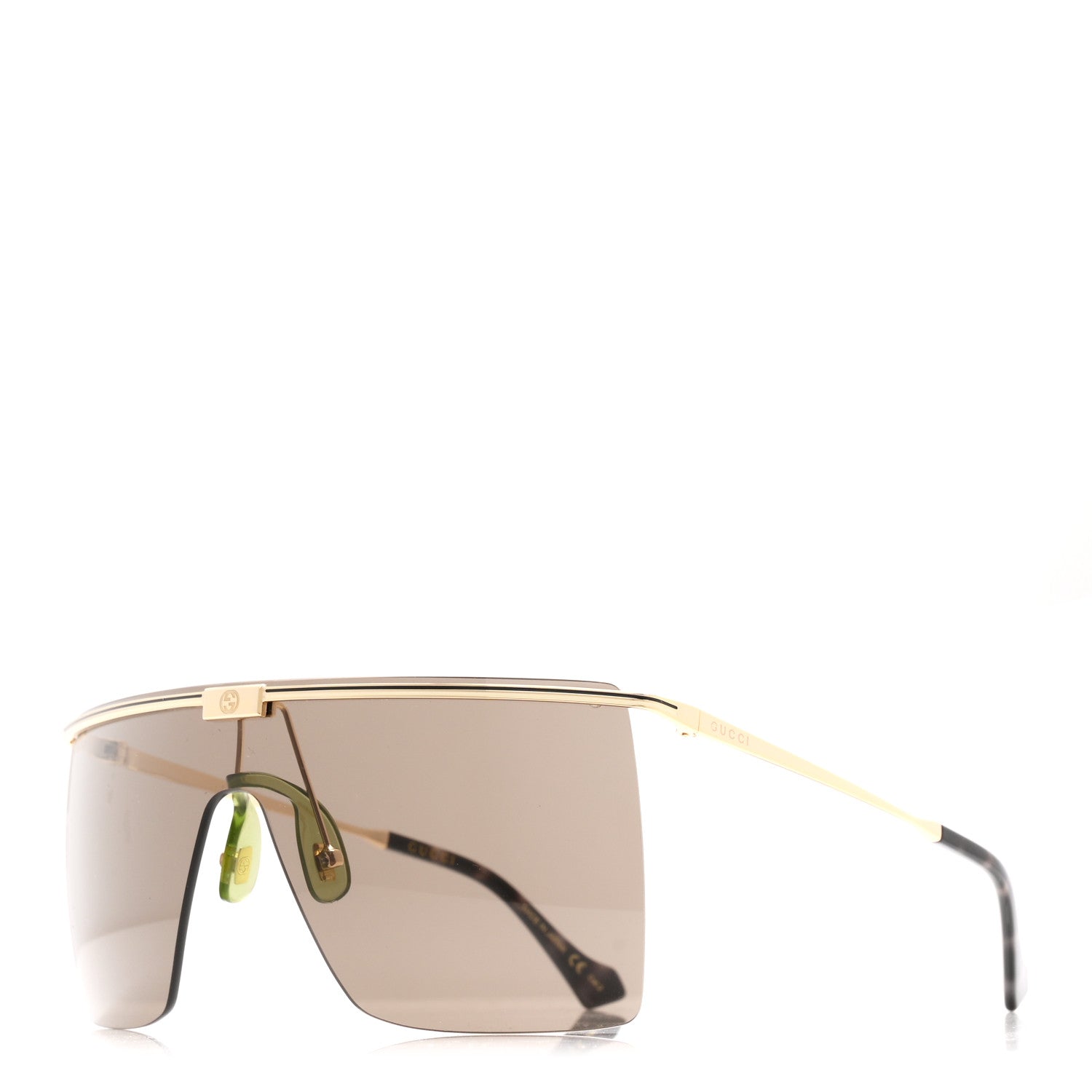 Gucci Metal Rimless Shield Sunglasses GG1096S 1 of 8