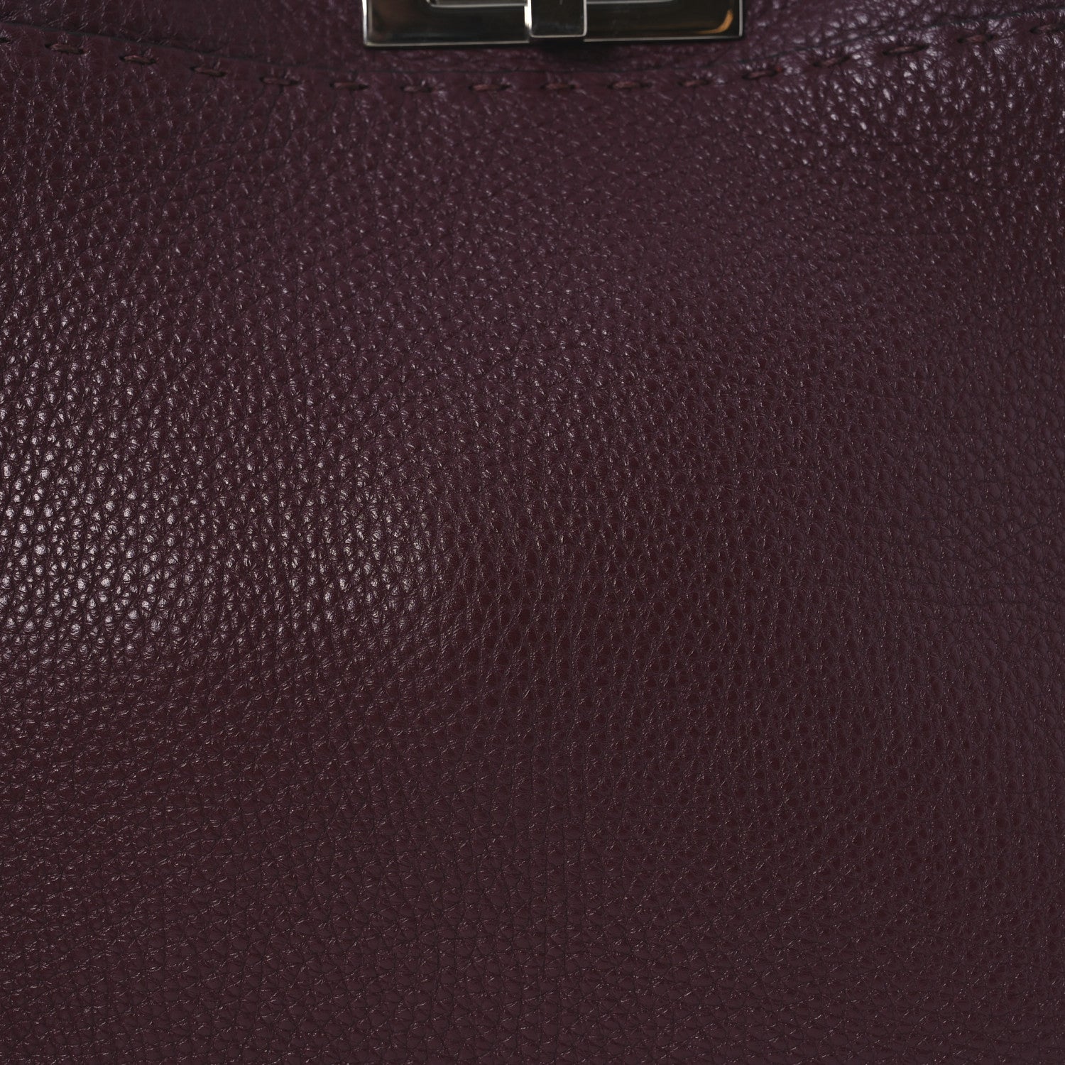 Fendi Cuoio Romano Elaphe Selleria Lace Up Bi-Color Medium Peekaboo Iconic Satchel Bordeaux Grigio Polvere Natural 8 of 12